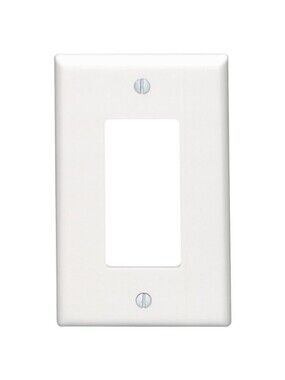 Leviton + 80601-W 1-Gang Decora/GFCI Device Wallplate + Midway Size + Thermos...